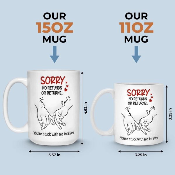 Custom 3D Inflated Effect Printed Mug - Personalized Anniversary Wedding Gifts For Husband And Wife, Him And Her - Still In Love
