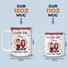 Custom 3D Inflated Effect Printed Mug - Personalized Anniversary Wedding Gifts For Husband And Wife, Him And Her - Together Is Where Peace Lives