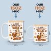 Custom 3D Inflated Effect Printed Mug - Personalized Anniversary Wedding Gifts For Husband And Wife, Him And Her - We Blend Perfectly Like Milk & Coffee
