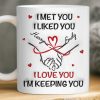 Custom 3D Inflated Effect Printed Mug - Personalized Anniversary Wedding Gifts For Husband And Wife, Him And Her - You Are My Constant Joy