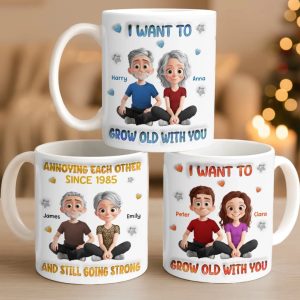 Custom 3D Inflated Effect Printed Mug - Personalized Anniversary Wedding Gifts For Husband And Wife, Him And Her - You Are My Home