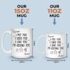 Custom 3D Inflated Effect Printed Mug - Personalized Anniversary Wedding Gifts For Husband And Wife, Him And Her - You Are My Peace