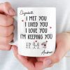 Custom 3D Inflated Effect Printed Mug - Personalized Anniversary Wedding Gifts For Husband And Wife, Him And Her - You Are My Peace