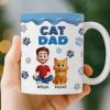 Custom 3D Inflated Effect Printed Mug - Personalized Birthday Gifts For Cat Lovers, Cat Mom And Dad - Living That Cat Life