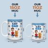 Custom 3D Inflated Effect Printed Mug - Personalized Birthday Gifts For Cat Lovers, Cat Mom And Dad - Living That Cat Life