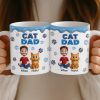 Custom 3D Inflated Effect Printed Mug - Personalized Birthday Gifts For Cat Lovers, Cat Mom And Dad - Living That Cat Life