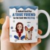 Custom 3D Inflated Effect Printed Mug - Personalized Birthday Gifts For Dog Lovers, Dog Dad And Mom - A Blessing With A Wagging Tail