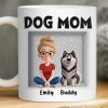 Custom 3D Inflated Effect Printed Mug - Personalized Birthday Gifts For Dog Lovers, Dog Dad And Mom - Love Begins With A Wag
