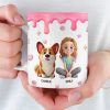 Custom 3D Inflated Effect Printed Mug - Personalized Birthday Gifts For Dog Lovers, Dog Dad And Mom - More Than Pets, More Than Family
