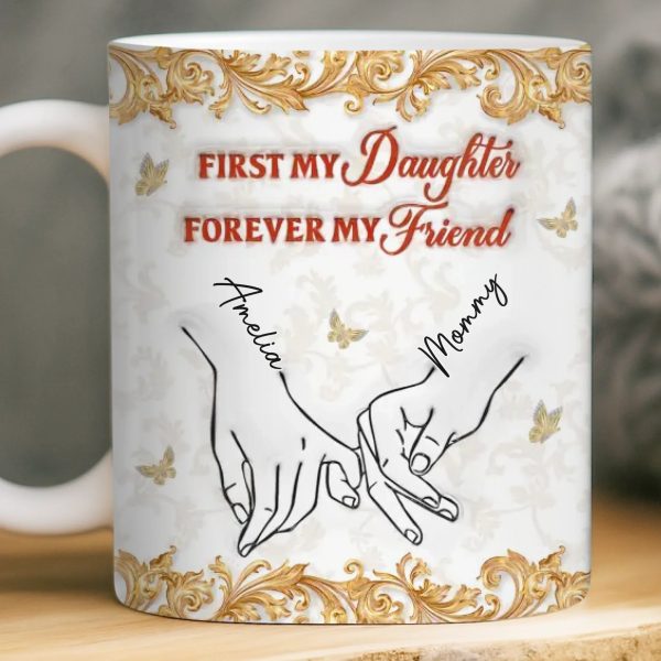 Custom 3D Inflated Effect Printed Mug - Personalized Birthday Gifts For Mom, Daughter - Simply The Best Mom