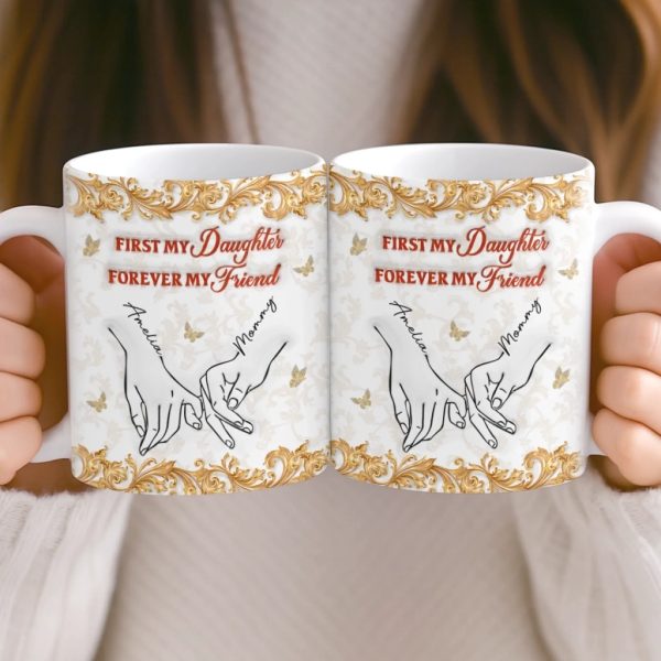 Custom 3D Inflated Effect Printed Mug - Personalized Birthday Gifts For Mom, Daughter - Simply The Best Mom