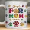 Custom 3D Inflated Effect Printed Mug - Personalized Christmas Birthday Gifts For Dog Cat Lovers, Dog Dad And Mom, Cat Owners - Shining With Fur Love