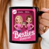 Custom Black Mug - Personalized Best Friend Birthday Gifts For Women, Besties, Sisters, BFF - Partners In Crime