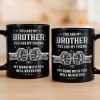 Custom Black Mug - Personalized Birthday Gifts For Dad, Brother, Sister - Not Just A Brother, My Forever Ally