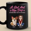 Custom Black Mug - Personalized Birthday Gifts For Dog Lovers, Dog Dad And Mom - Home Feels Warmer