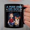 Custom Black Mug - Personalized Birthday Gifts For Dog Lovers, Dog Dad And Mom - Life With Fur Kids