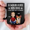 Custom Black Mug - Personalized Birthday Gifts For Dog Lovers, Dog Dad And Mom - Pets Make Every Day Brighter