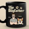 Custom Black Mug - Personalized Birthday Gifts For Dog Lovers, Dog Dad And Mom - Ride Or Die, Paws Included