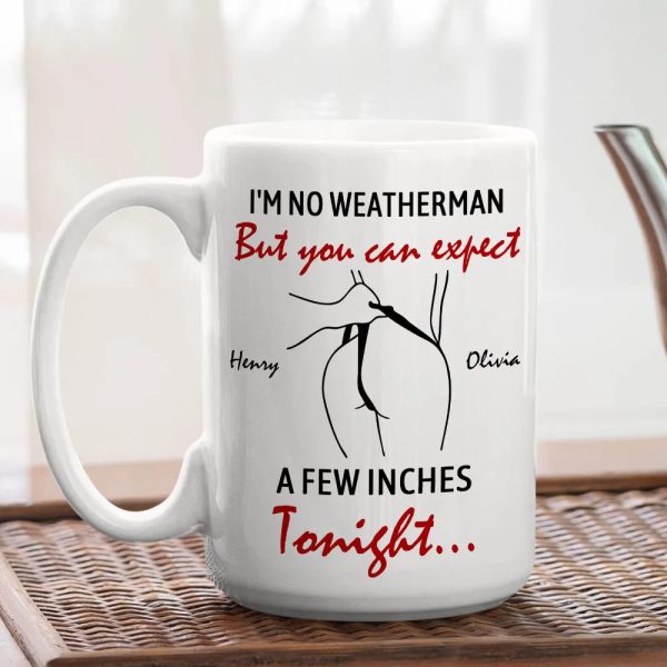 Custom Couple Mug with Names Romantic Minimal Line Art Ceramic Coffee Cup Gift
