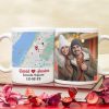 Custom Couple Photo Mug, Custom Love Map, Gift For Couple