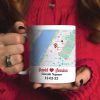 Custom Couple Photo Mug, Custom Love Map, Gift For Couple