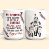 Custom Dad & Kids Mug with Personalized Jersey Number
