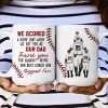 Custom Dad & Kids Mug with Personalized Jersey Number