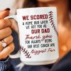 Custom Dad & Kids Mug with Personalized Jersey Number