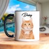 Custom Dog Cat Photo Our Human Servant Accent Mug HA75 891815