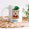 Custom Dog Cat Photo ST Patrick's Day White Mug Dog Lovers Gift Cat Lovers Gift CH07 895180