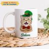 Custom Dog Cat Photo ST Patrick's Day White Mug Dog Lovers Gift Cat Lovers Gift CH07 895180