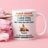 Custom Dog Dad Humor Mug, Personalized Holiday Gift Cup