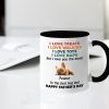 Custom Dog Dad Humor Mug, Personalized Holiday Gift Cup