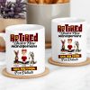 Custom Dog Lover Mug - Retirement-Themed Personalized Cup Featuring Pets and Owner, Funny Gift for Dog Moms & Dads