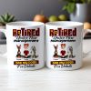 Custom Dog Lover Mug - Retirement-Themed Personalized Cup Featuring Pets and Owner, Funny Gift for Dog Moms & Dads