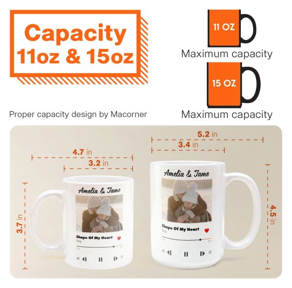 Custom Favorite Couple Song - Personalized Photo Mug