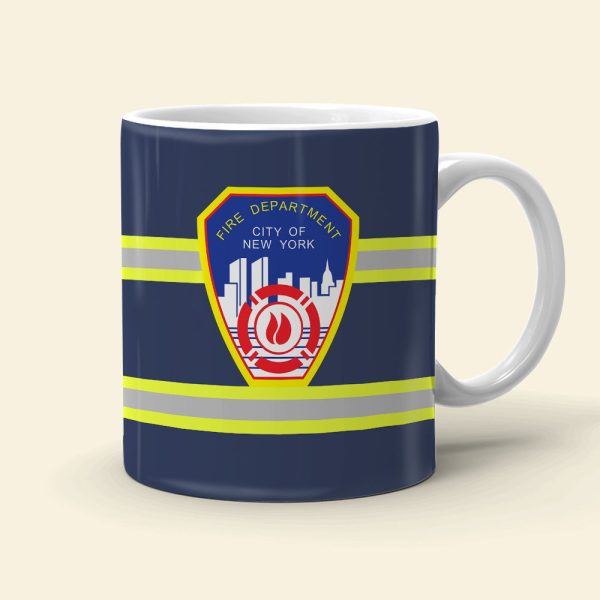 Custom Fire Department Logo Mug - Personalized Firefighter Mug