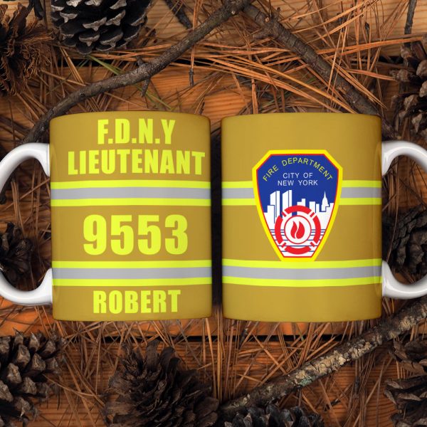 Custom Fire Department Logo Mug - Personalized Firefighter Mug