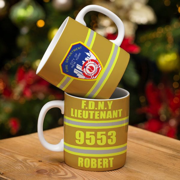 Custom Fire Department Logo Mug - Personalized Firefighter Mug