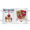 Custom Football Dad With Kids - Personalized Mug - Gifts For American Football Lover | TM12 HN02