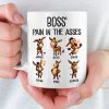 Custom Funny Boss Gift Mug - Personalized Birthday Gifts For Coworker, Work Bestie - Your Daily Dose Of Trouble