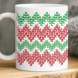 Custom Hidden Message Mug - Christmas Funny Gifts For Best Friends, Family, Coworker, Work Bestie - Fa La La La Leave Me Alone