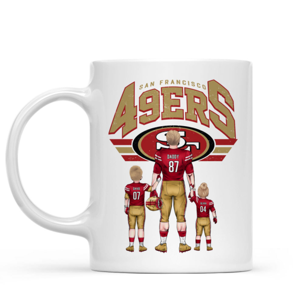 Custom Logo Team Football Family - Personalized Mug - Gifts For American Football Lover | TM12 HN02
