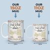 Custom Long Distance Mug - Personalized Best Friend Birthday Gifts For Women, Besties, Sisters, BFF - Distance Means So Little