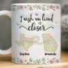 Custom Long Distance Mug - Personalized Best Friend Birthday Gifts For Women, Besties, Sisters, BFF - Distance Means So Little