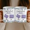 Custom Long Distance Mug - Personalized Best Friend Birthday Gifts For Women, Besties, Sisters, BFF - Hearts Stay Close