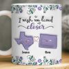Custom Long Distance Mug - Personalized Best Friend Birthday Gifts For Women, Besties, Sisters, BFF - Hearts Stay Close