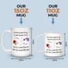 Custom Long Distance Mug - Personalized Best Friend Birthday Gifts For Women, Besties, Sisters, BFF - Hearts Stay Linked