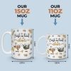 Custom Long Distance Mug - Personalized Best Friend Christmas Birthday Gifts For Women, Besties, Sisters, BFF - Always Better When We Are Together