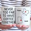 Custom Long Distance Mug - Personalized Best Friend Christmas Birthday Gifts For Women, Besties, Sisters, BFF - Cherishing Moments With Besties This Holiday